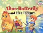 Бабочка Алина и ее картина. Aline-Butterfly and Her Picture. 1 уровень.